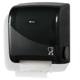 Distributrice d’essuie-mains en rouleau, mécanique, sans contact, Mini NOIRE – 9740
