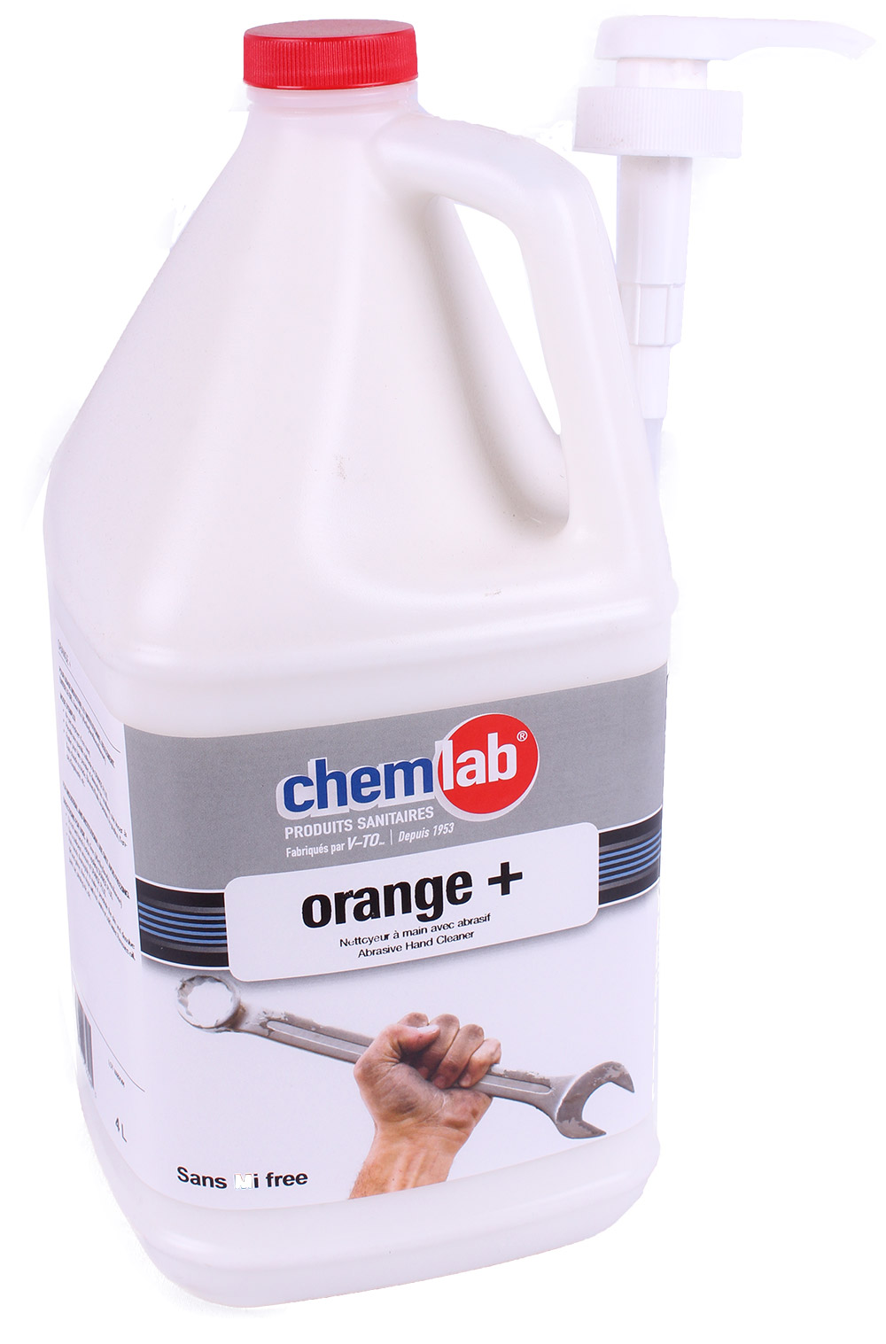 Orange-plus – pompe psl1/8 + nettoyant à mains avec abrasif mixte